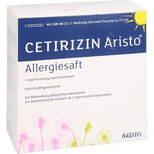 CETIRIZIN Aristo Allergiesaft 1 mg/ml Lsg.z.Einn.