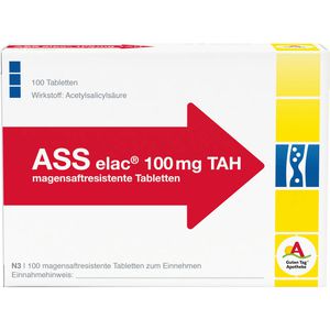     ASS elac 100 mg TAH magensaftresistente Tabletten
