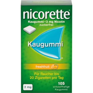 Nicorette 2 mg freshfruit Kaugummi 105 St