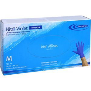 NITRIL Handschuhe unste.puderfrei Gr.M blue violet