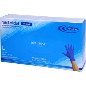 NITRIL Handschuhe unste.puderfrei Gr.L blue violet