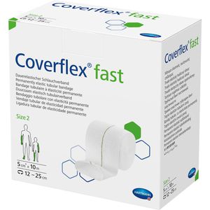 COVERFLEX fast Schlauchverb.Gr.2 5 cmx10 m weiß