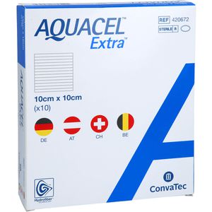 AQUACEL Extra 10x10 cm Verband