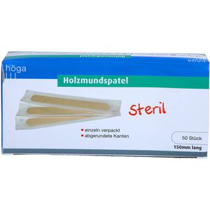 HOLZMUNDSPATEL steril 150 mm lang einzeln verpackt