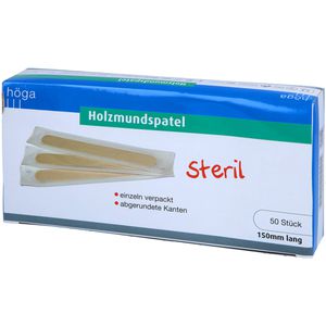 HOLZMUNDSPATEL steril 150 mm lang einzeln verpackt