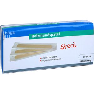 HOLZMUNDSPATEL steril 150 mm lang einzeln verpackt