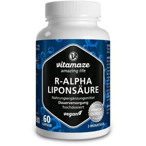 R-ALPHA-LIPONSÄURE 200 mg vegan Vitamaze Kapseln