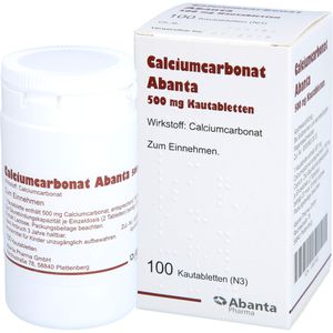 CALCIUMCARBONAT ABANTA 500 mg Kautabletten