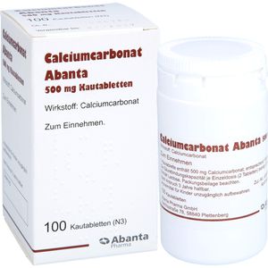 CALCIUMCARBONAT ABANTA 500 mg Kautabletten