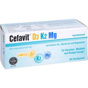 CEFAVIT D3 K2 Mg 2.000 I.E. Hartkapseln