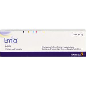 Emla Creme 30 g Schmerzlinderung Lokalanästhetika Injektionen Chirurgische Eingriffe