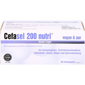 Cefasel 200 nutri Selen-Caps 60 St - optimale Selenversorgung - Antioxidative Abwehr