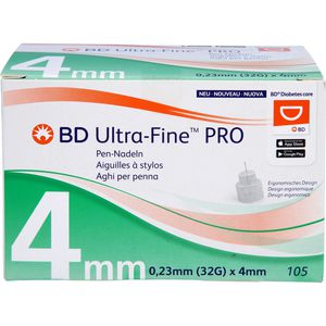BD ULTRA-FINE PRO Pen-Nadeln 4 mm 32 G