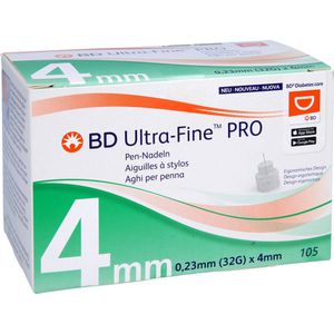 BD ULTRA-FINE PRO Pen-Nadeln 4 mm 32 G