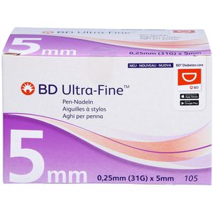 BD ULTRA-FINE Pen-Nadeln 5 mm 31 G
