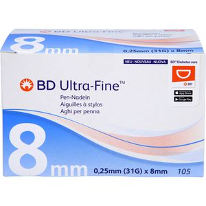 BD ULTRA-FINE Pen-Nadeln 8 mm 31 G 0,25 mm