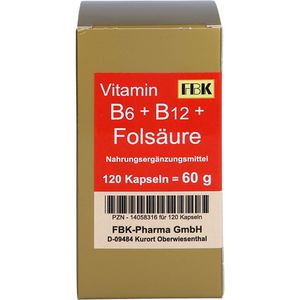 VITAMIN B6+B12+Folsäure Kapseln