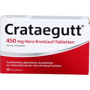 Crataegutt 450 mg Herz-Kreislauf-Tabletten 50 St Herz Kreislauf Probleme