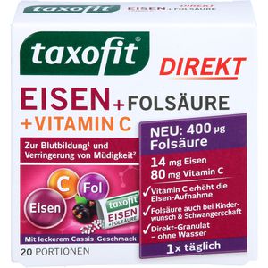 TAXOFIT Eisen+Folsäure Direkt-Granulat