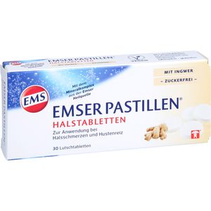 EMSER Pastillen Halstabletten m.Ingwer zuckerfrei