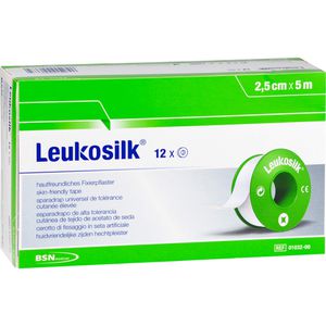 LEUKOSILK 2,5 cmx5 m 12 St - Sportverletzungen - Fitness - Themen - Rosen- Apotheke Neuwied Online-Shop