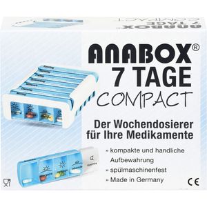 ANABOX Compact 7 Tage Wochendosierer blau/weiß