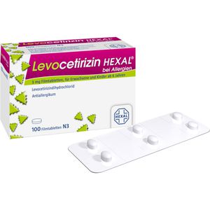 LEVOCETIRIZIN HEXAL bei Allergien 5 mg Filmtabl.