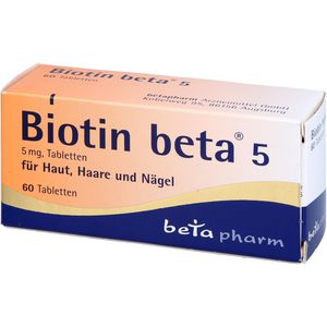 BIOTIN BETA 5 Tabletten