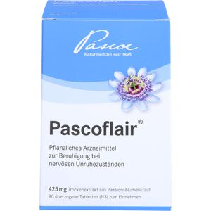 Pascoflair überzogene Tabletten 90 St - zur Beruhigung mit Passionsblumenkraut - gegen Unruhezustände - Pascoe pharmazeutische Präparate