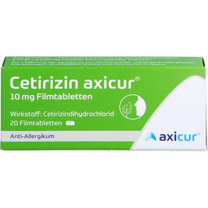 CETIRIZIN axicur 10 mg Filmtabletten