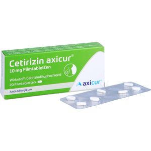 CETIRIZIN axicur 10 mg Filmtabletten