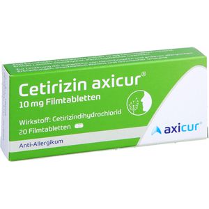 CETIRIZIN axicur 10 mg Filmtabletten