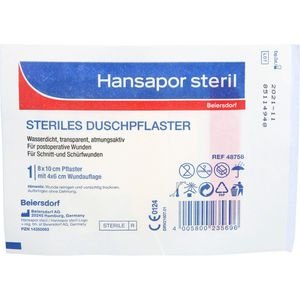 HANSAPOR steril Duschpflaster 8x10 cm
