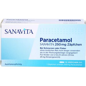 PARACETAMOL SANAViTA 250 mg Zäpfchen