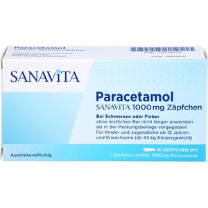 PARACETAMOL SANAViTA 1000 mg Zäpfchen