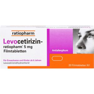 Levocetirizin-ratiopharm 5 mg Filmtabletten 20 St 20 St