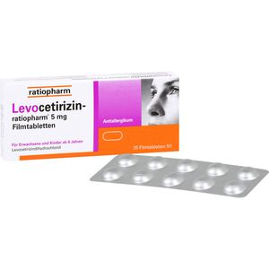 Levocetirizin-ratiopharm 5 mg Filmtabletten 20 St