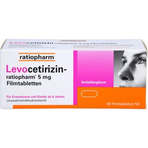 Levocetirizin-ratiopharm 5 mg Filmtabletten 50 St