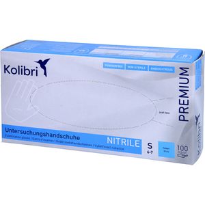 KOLIBRI Premium U.Hands.Nitril unst.pf S blau