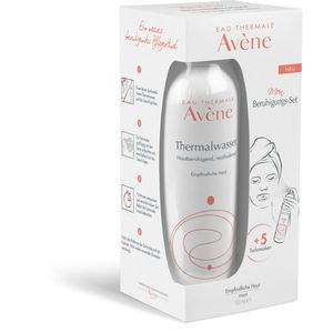 AVENE Thermalwasser Spray 150ml+5 Tuchmasken Set