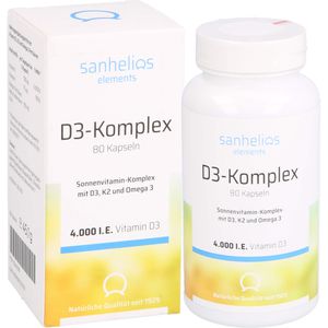 SANHELIOS Vitamin D3 Sonnenvitamin-Komplex mit K2