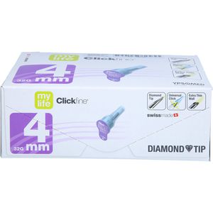 Mylife Clickfine Pen-Nadeln 4 mm Diamond Tip 100 St