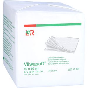 Vliwasoft Vlieskompressen unsteril 10x10 cm 4l. 100 St 100 St