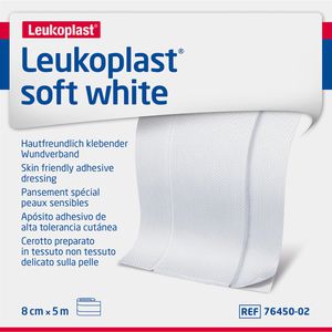 LEUKOPLAST soft white Pflaster 8 cmx5 m Rolle
