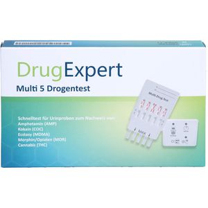 DRUG EXPERT Multi 5 AMP COC MDMA MOR THC Teststr.