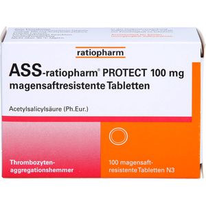 Ass-ratiopharm Protect 100 mg magensaftr.Tabletten 100 St