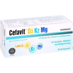 CEFAVIT D3 K2 Mg 4.000 I.E. Hartkapseln