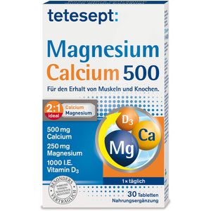 TETESEPT Magnesium+Calcium 500 Tabletten