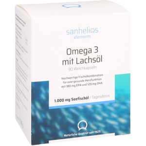 SANHELIOS Omega-3 mit Lachsöl Kapseln