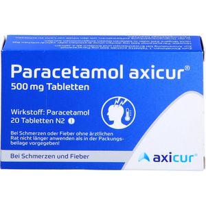 Paracetamol axicur® 500 mg (20) Tabletten